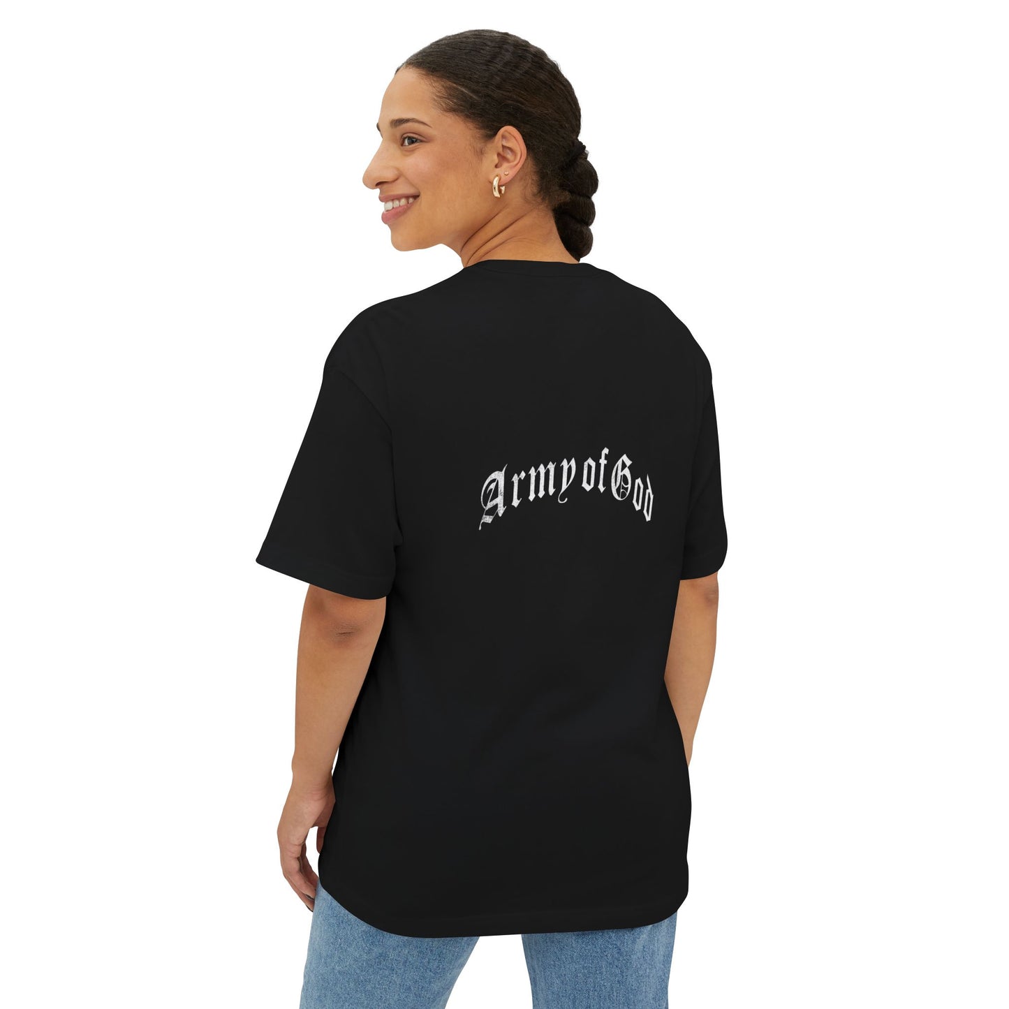 Blessed Unisex Oversized Boxy Tee, Comfortable Casual Shirt, Perfect Gift for Christians, Relaxed Fit Tee, Inspirational Apparel