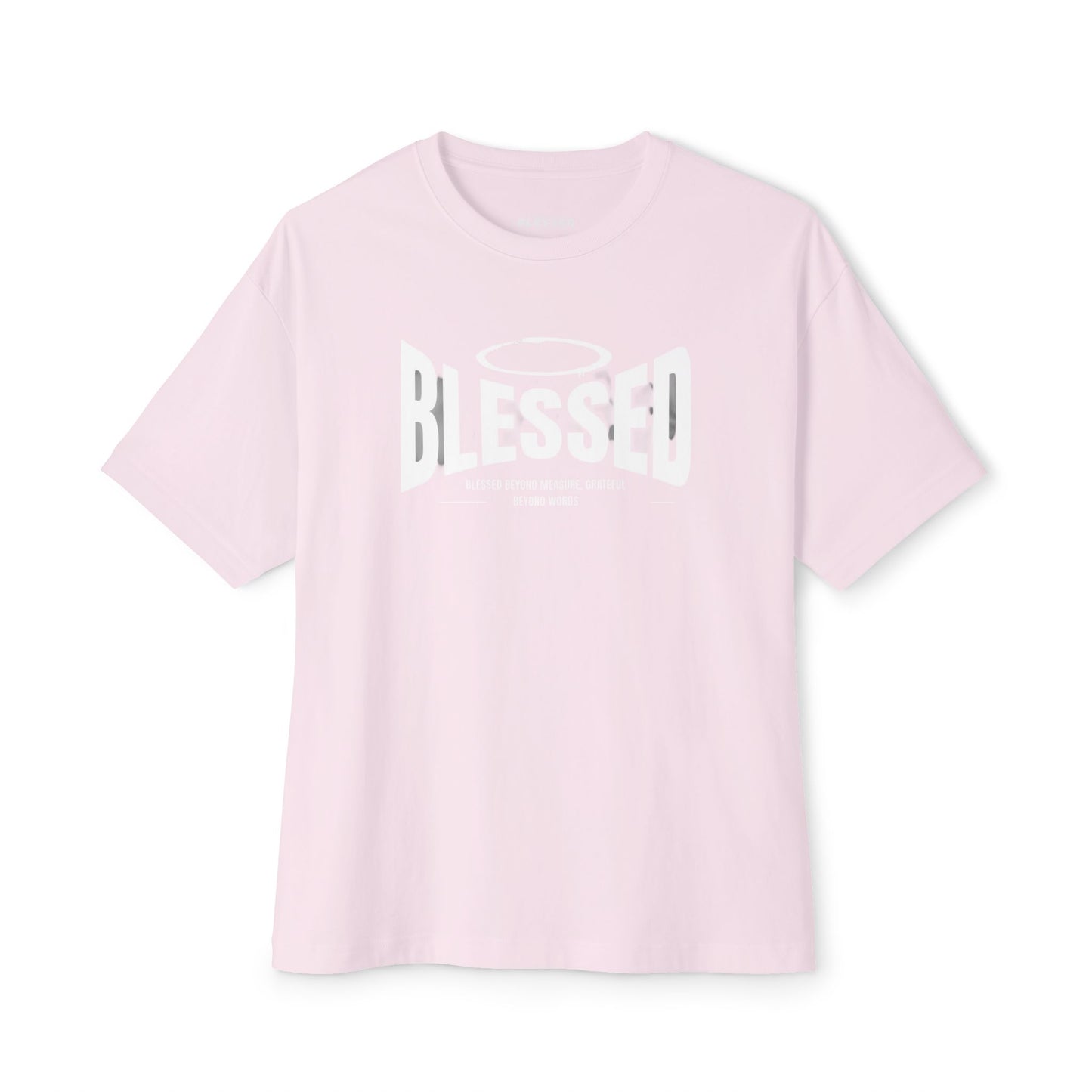 Blessed Unisex Oversized Boxy Tee, Comfortable Casual Shirt, Perfect Gift for Christians, Relaxed Fit Tee, Inspirational Apparel