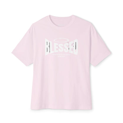 Blessed Unisex Oversized Boxy Tee, Comfortable Casual Shirt, Perfect Gift for Christians, Relaxed Fit Tee, Inspirational Apparel