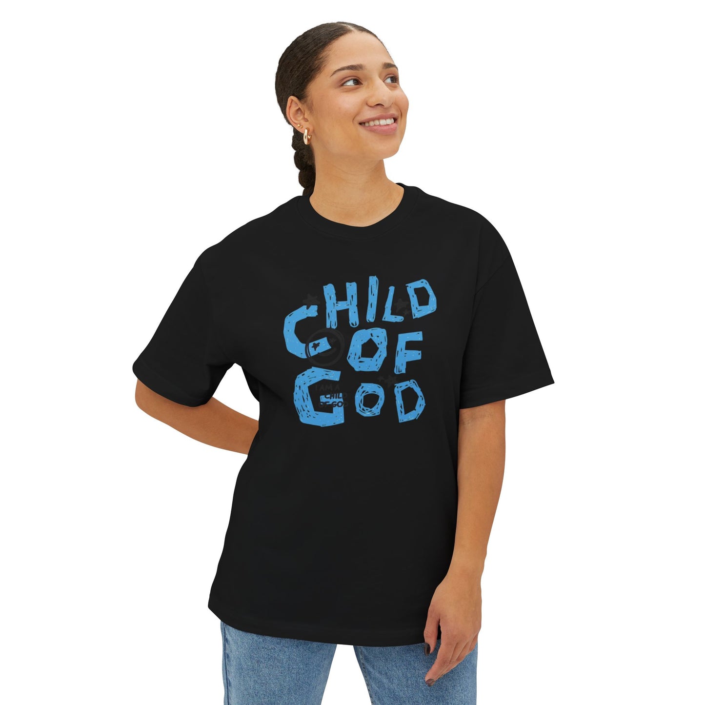 Children of God Oversized Tee – Comfortable Unisex Boxy Shirt for Faith, Casual Wear, Gifts, Spiritual Occasions, Back to School