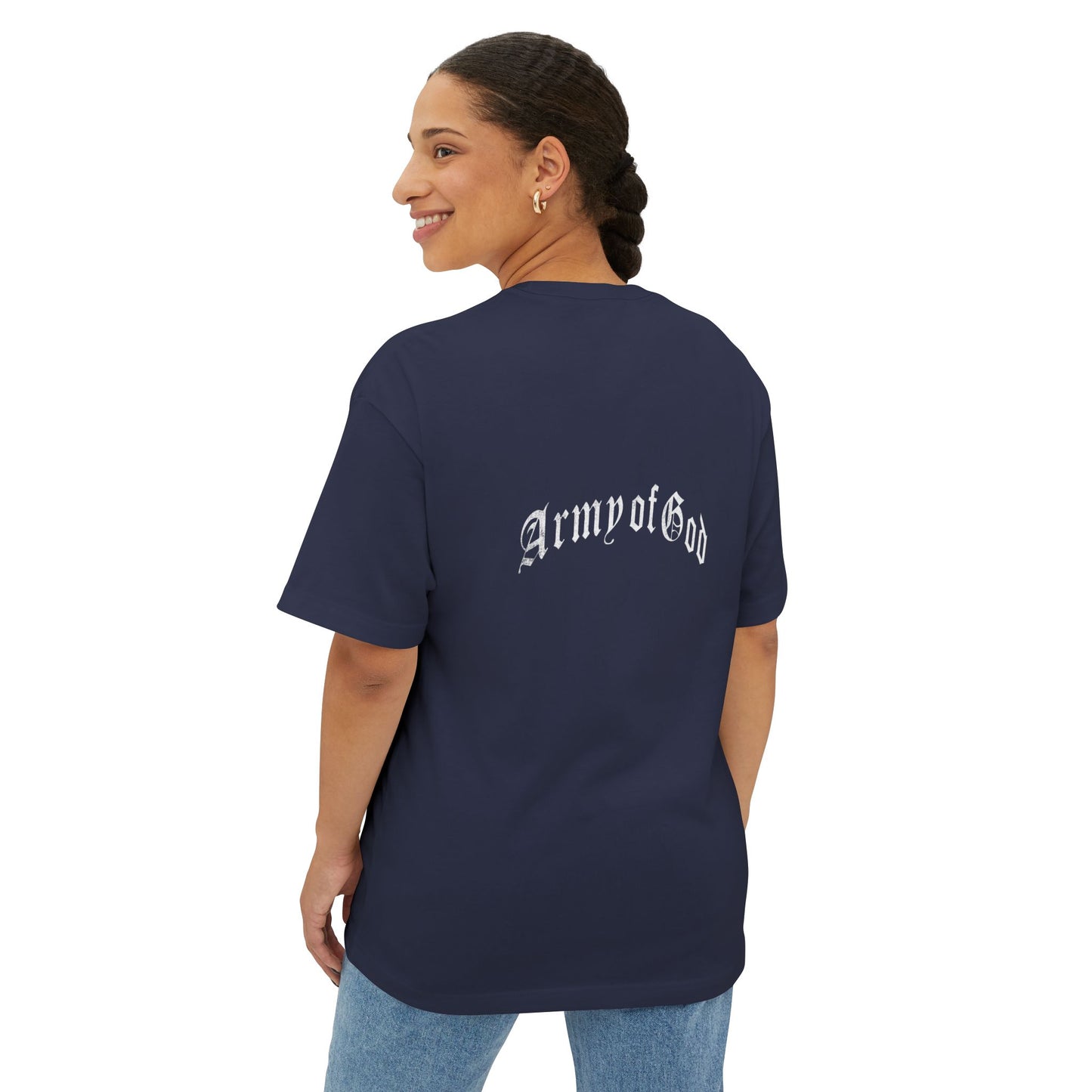 Blessed Unisex Oversized Boxy Tee, Comfortable Casual Shirt, Perfect Gift for Christians, Relaxed Fit Tee, Inspirational Apparel