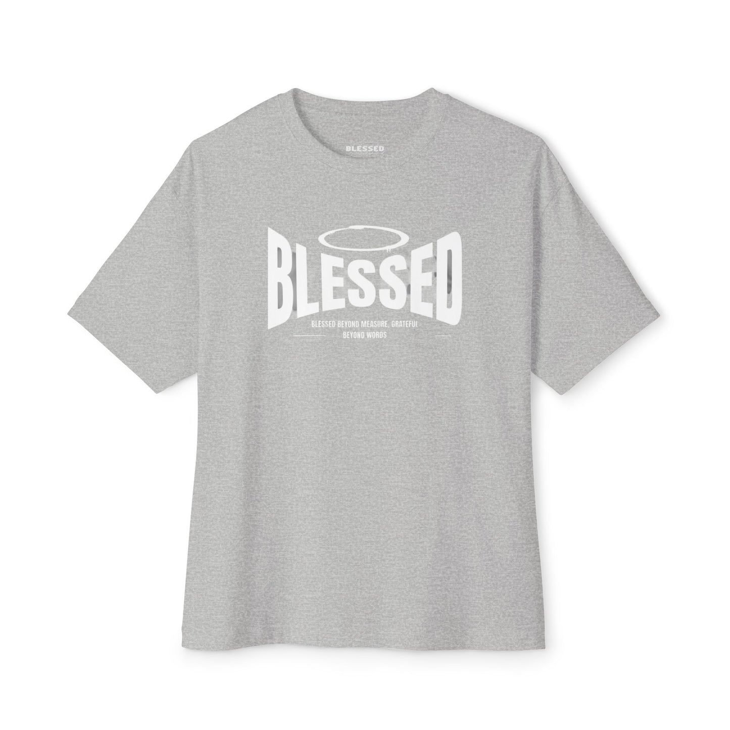 Blessed Unisex Oversized Boxy Tee, Comfortable Casual Shirt, Perfect Gift for Christians, Relaxed Fit Tee, Inspirational Apparel