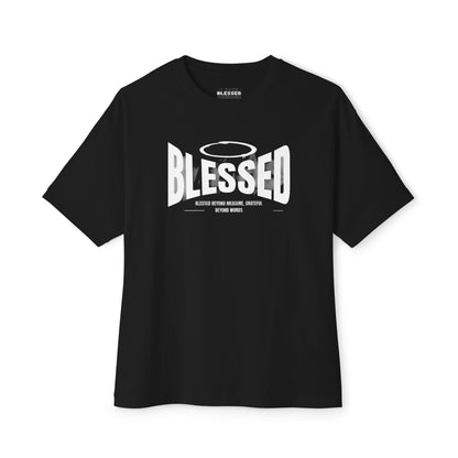 Blessed Unisex Oversized Boxy Tee, Comfortable Casual Shirt, Perfect Gift for Christians, Relaxed Fit Tee, Inspirational Apparel
