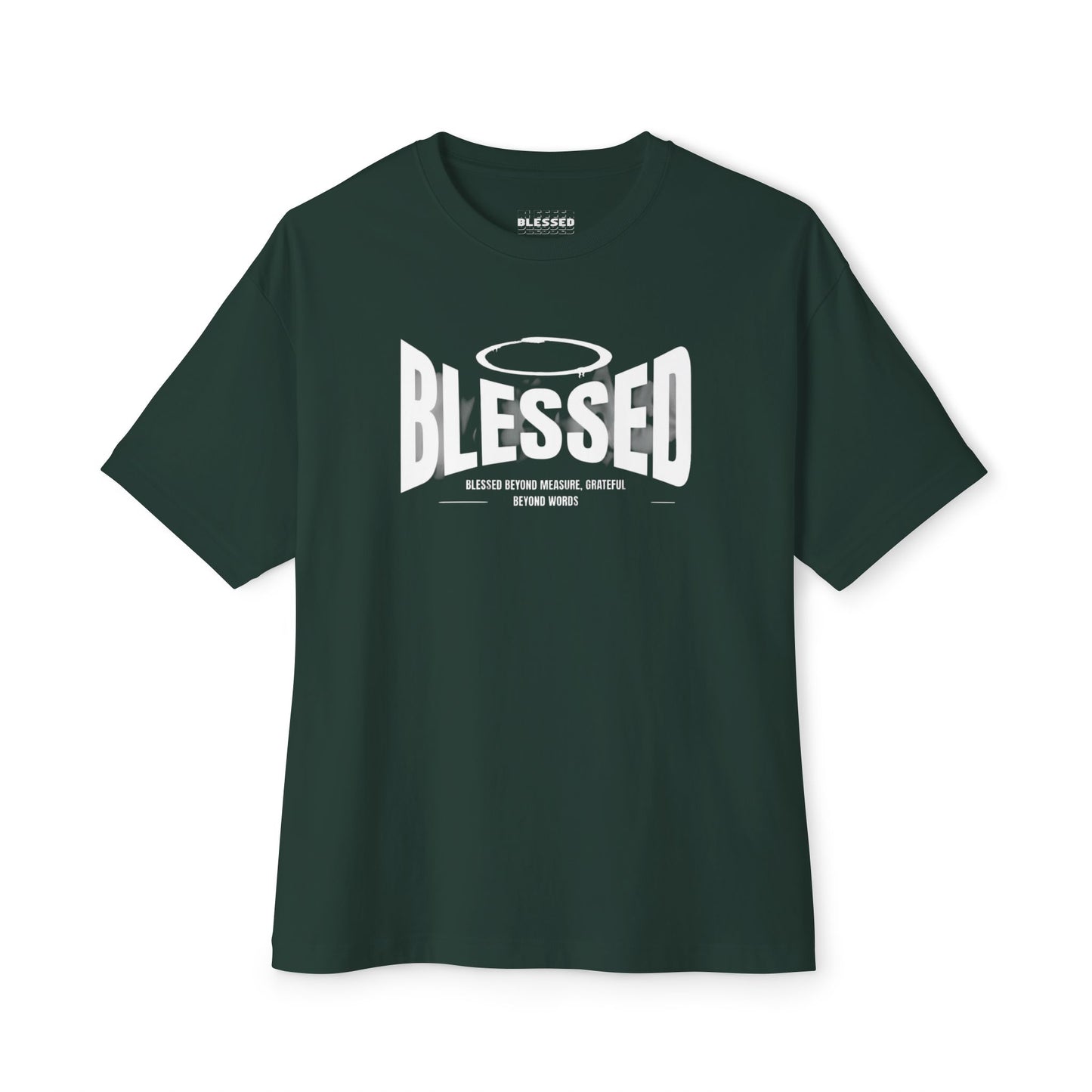 Blessed Unisex Oversized Boxy Tee, Comfortable Casual Shirt, Perfect Gift for Christians, Relaxed Fit Tee, Inspirational Apparel